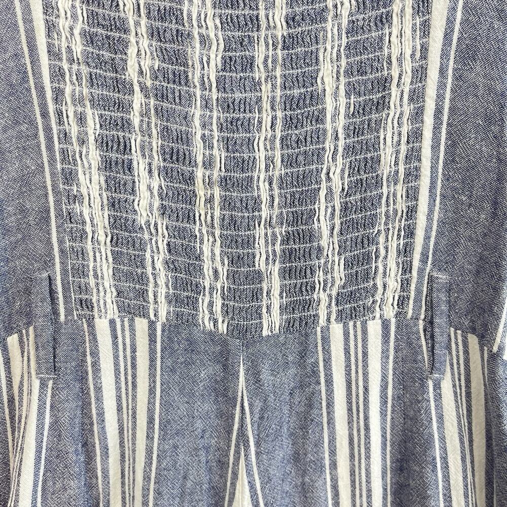 Rails Kyra Seaport Stripe Linen Blend Jumpsuit Large Quiet Luxury Summer Resort - Picture 10 of 16